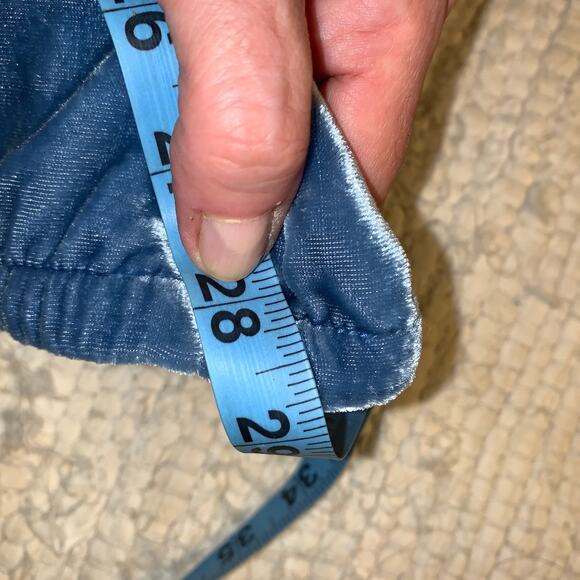 NWT GAP BLUE RAYON VELVET SWEATPANTS JEANS JOGGERS LOUNGEWEAR - Picture 8 of 8